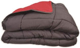 Housse de couette Calgary Polyester gris/rouge, Polyester, Gris/rouge, 200X140X1 Cm Couettes et couettes Naty Shop 260X240X1 cm