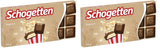 Popcorn Schogetten 1 barre de chocolat x 100g, chocolat au lait avec popcorn et morceaux de maïs, morceaux individuels pratiques. Un délice. Pièce par pièce.