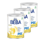 BEBA PRE Lait initial dès la naissance, aliment pour bébé avec DHA, uniquement lactose, sans huile de palme, pack 3 (3 x 800 g) Naty Shop PRE 3 x 800 grammes