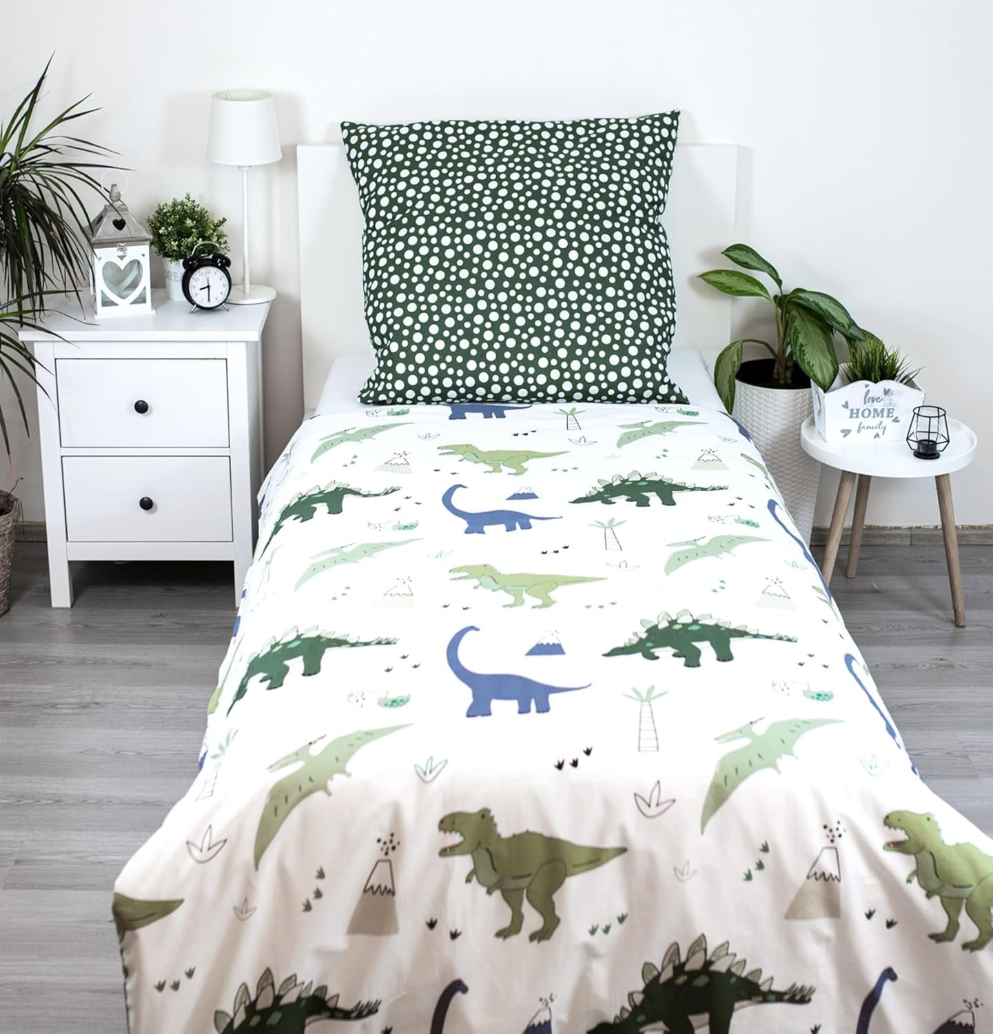 Linge de lit enfant réversible, Dinosaures Linge de lit - enfant Naty Shop