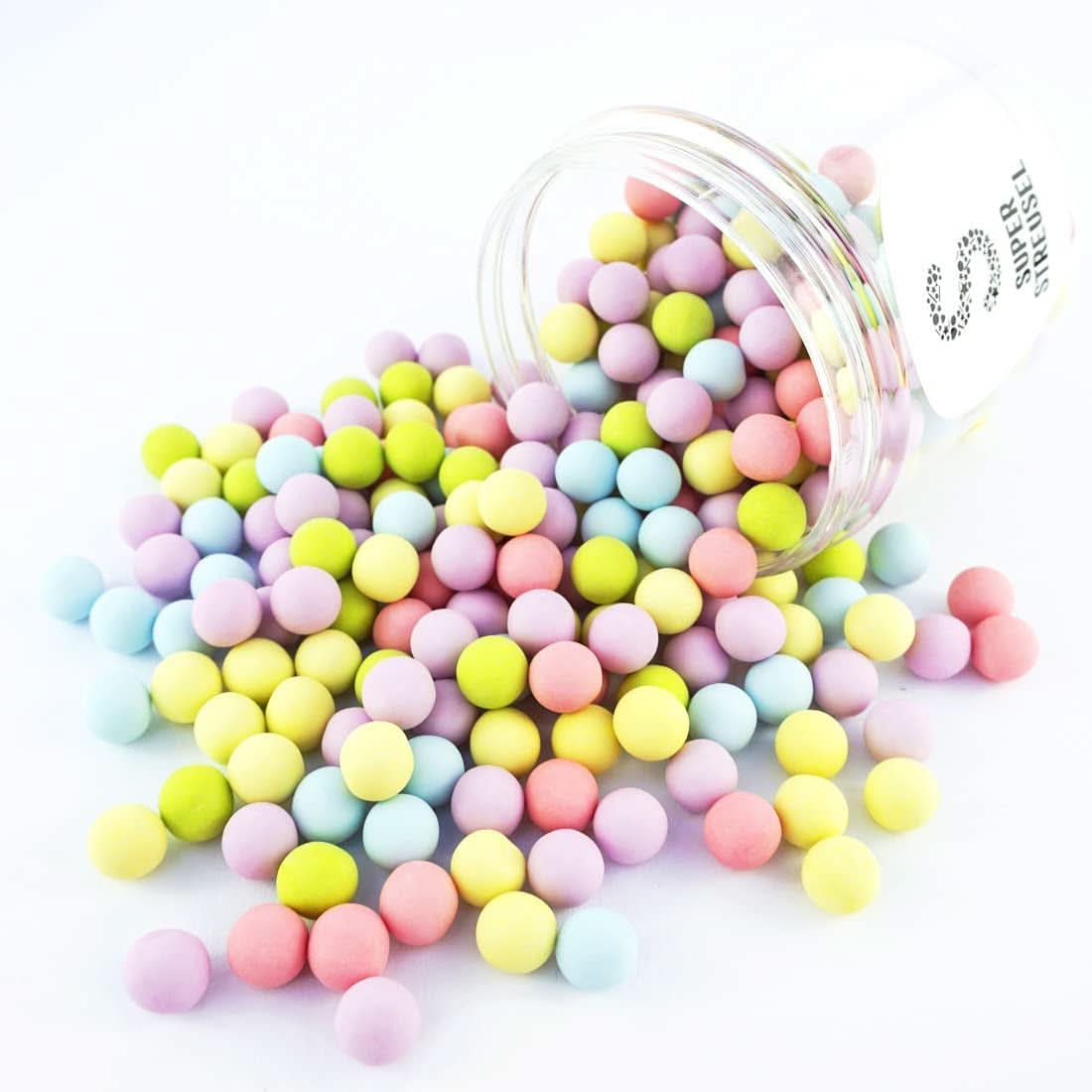 Super Streusel, perles de sucre comestibles fourrées au chocolat, 170 grammes Naty Shop