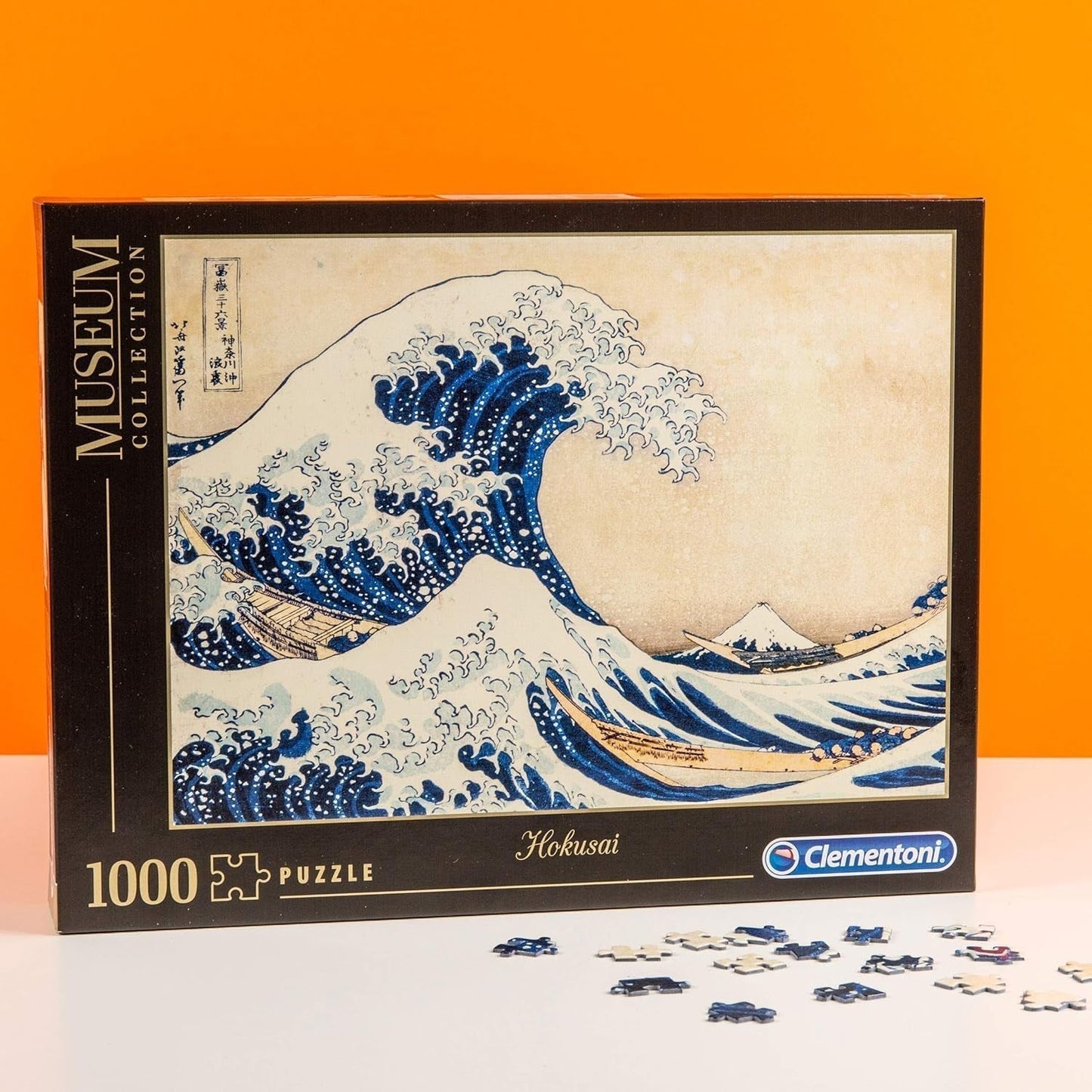 Clementoni 39378 Hokusai - La Grande Vague - Puzzle 1000 pièces, Collection Musée, Jeu d'adresse pour toute la famille, Jeu d'étirements coloré, Puzzle pour adultes à partir de 14 ans Puzzle Naty Shop
