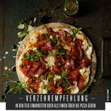 Ankerkraut Pizza, pour un goût italien original, comme celui du Steinofen, également pour les pâtes, la tomate-mozzarella et bien d'autres plats, 45 g dans un verre en liège