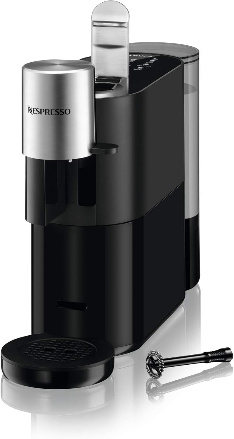 Machine à expresso Krups Nespresso, machine à expresso à capsules, style expresso Barista, mousseur à lait, fabriquée en France YY4355FD