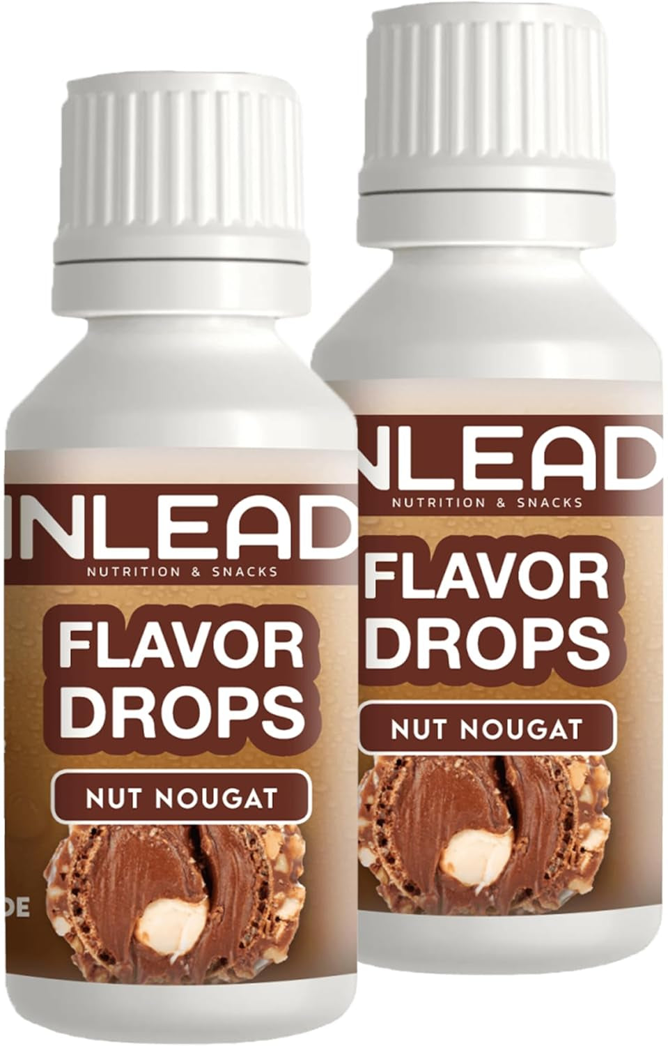 - gouttes de saveur | Arôme pour édulcorants sans sucre et sans calories Naty Shop 2X 30Ml Nougat aux Noix - Nuss-Nougat