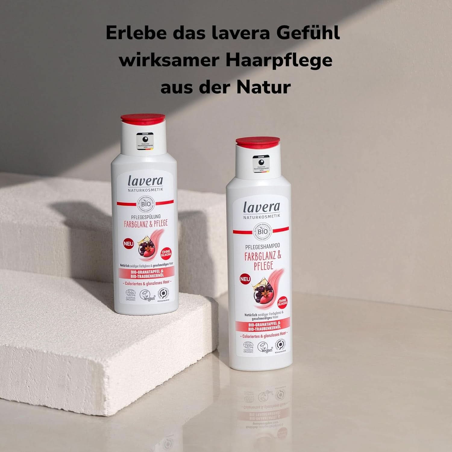 Lavera Care Shampooing Color Shine & Care, vegan, 250 ml Douche et bain Naty Shop