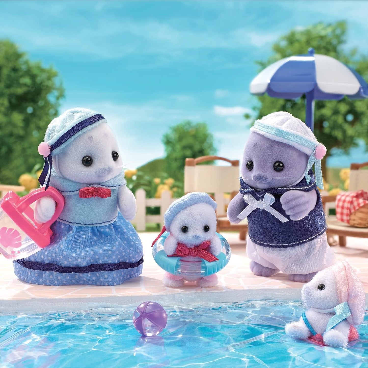 Sylvanian Families - 5759 Figurine animale de la famille des phoques, jouet détaillé pour les 3 ans et plus Naty Shop Dolls