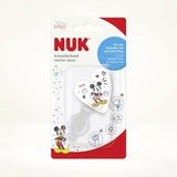 Chaîne et clip de sucette NUK | pour anneaux de sucette | Robuste et résistant à la rupture | Disney Mickey la souris