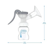Tire-lait manuel avec protection Softshape 100% silicone (B, bride 25 mm) et options anti-coliques + biberon 150 ml à col large avec tétine à débit lent niveau 1 Accessoires Alimentation et Allaitement Bebe Naty Shop