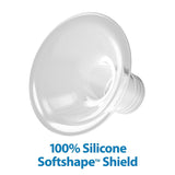 Tire-lait manuel avec protection Softshape 100% silicone (B, bride 25 mm) et options anti-coliques + biberon 150 ml à col large avec tétine à débit lent niveau 1 Accessoires Alimentation et Allaitement Bebe Naty Shop