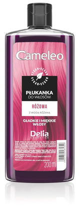 Cameleo - Tonique capillaire rose à l'eau de rose sans teinte jaune - Coloration semi-permanente - Pour cheveux blonds et gris - Couleur et soins - Sans parabène | 200 ml Naty Shop Coloration Capillaire Nouvelle Version - Rose 200 Ml (1 paquet)