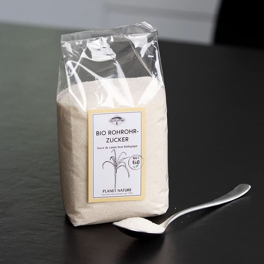 Sucre de canne brut bio, 1 Kg Édulcorants Naty Shop