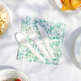 Talking Tables Serviettes jetables en papier doux - Feuilles vertes - Pour mariage ou usage quotidien - Respectueuses de l'environnement, compostables et recyclables - Fabriquées dans l'UE - 2
