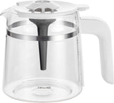 ZWILLING ENFINIGY Machine à expresso à filtre avec carafe en verre de 1,5 L, machine à expresso avec chaudière en acier inoxydable, fonction Blooming et détartrage intelligent, plastique, argent