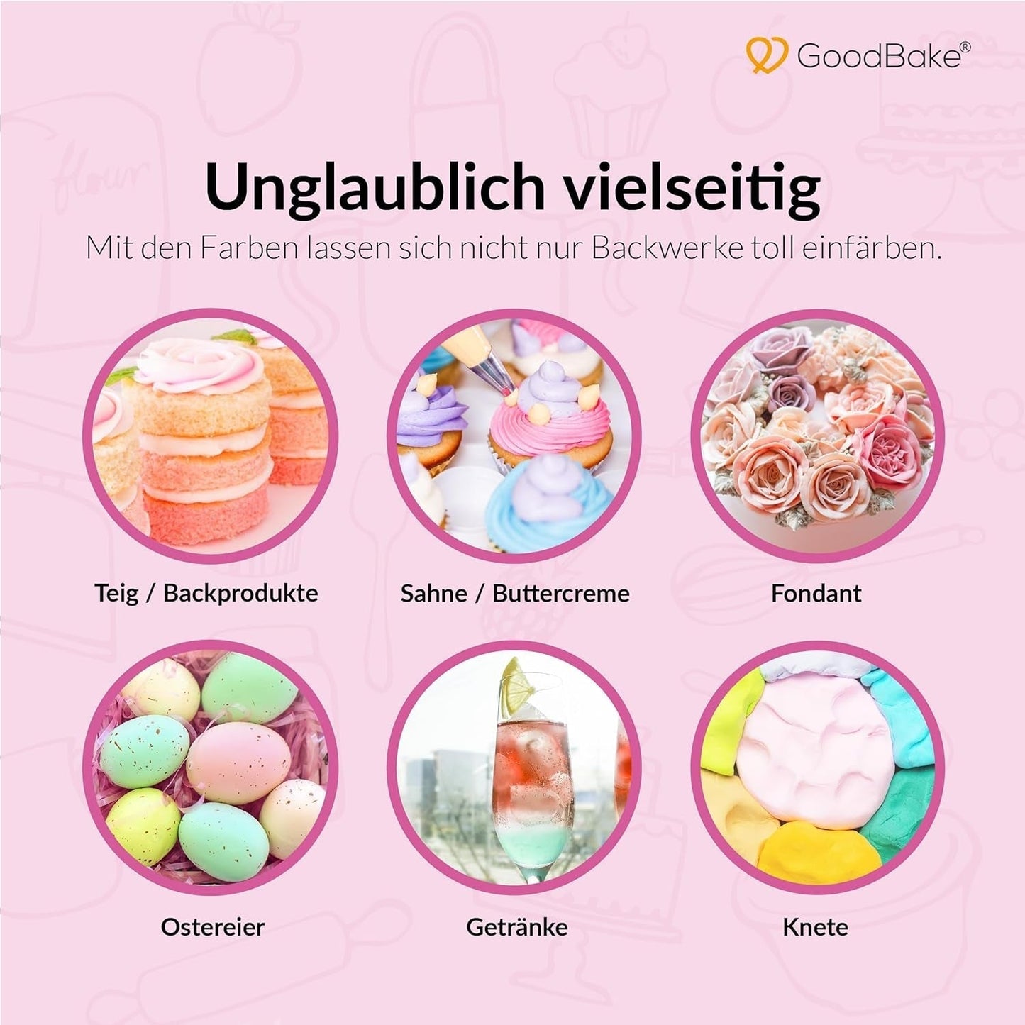 Colorant alimentaire Goodbake Pastel Sand Beige (11 ml) - Colorant alimentaire à haute dose - Pour colorer les gâteaux, fondants, crème au beurre, macarons, boissons, slime et bien d'autres articles. 100% végétalien