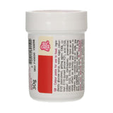 Colorant Alimentaire Concentré Funcakes Pasta Colorant de Noël Rouge ; pour pâte, crème, fondant, massepain, pâte à modeler et pâte à fleurs. Halal et casher. 30g (paquet de 2)