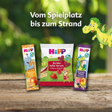 Sachets HiPP Organic Fruit Plus à la grenade et à l'acérola dans un mélange de pomme et de framboise - Ben Beagle (8 x 100g), à partir de 1 an, 100% purée de fruits, sans sucre ajouté, végétalien, meilleure qualité biologique