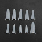 500 pièces de faux ongles, bouts d'ongles artificiels français naturels pour manucure, L, faux ongles à faire soi-même, gel UV ovale, accessoires d'ongles pour femmes et filles (couleur naturelle)