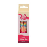 Colorant alimentaire Funcakes Peach Gel : Colorant alimentaire très concentré pour pâte, crème, fondant et pâte d'amande. Dosage facile. Une seule goutte pour créer des couleurs vibrantes. Halal. 30g.