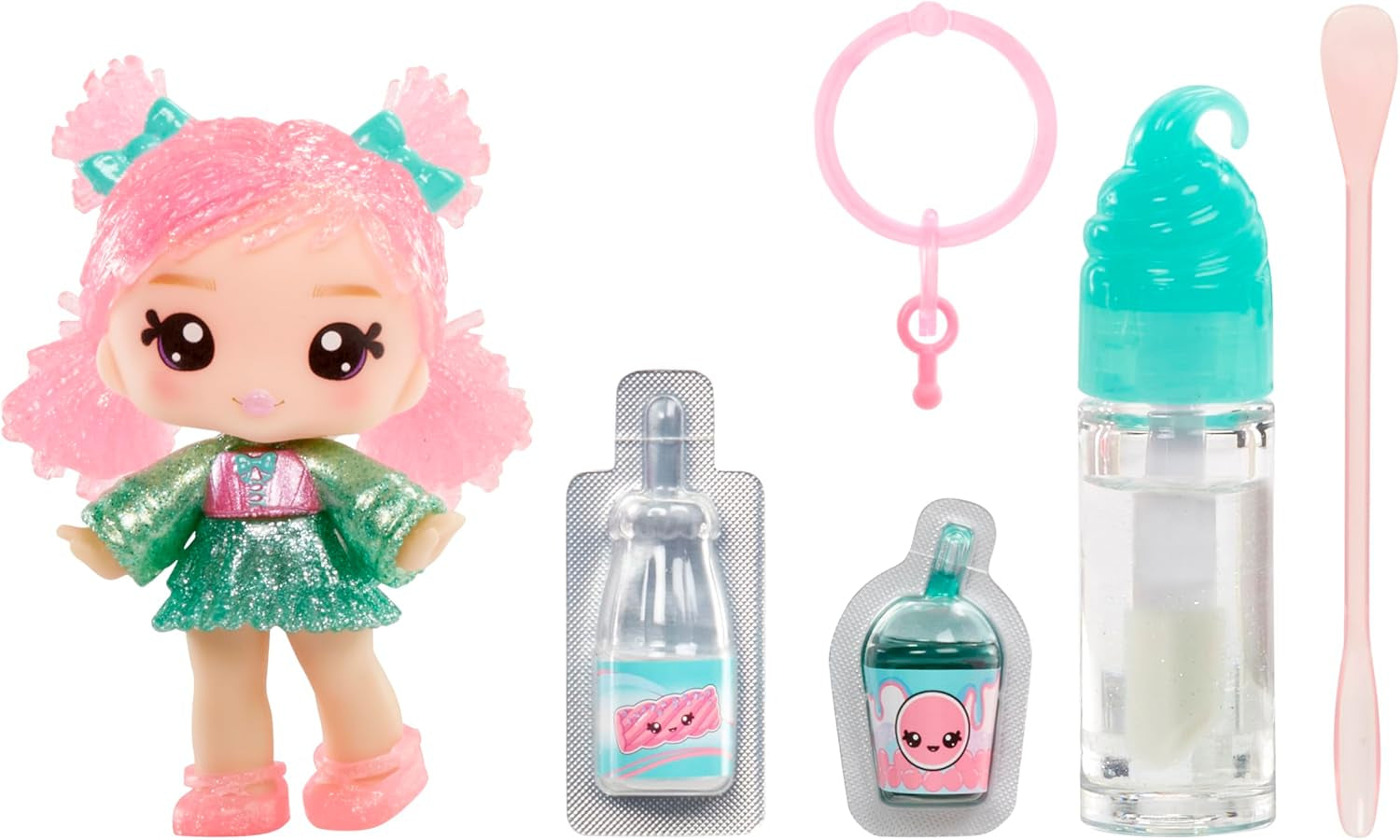 Yummiland Poupée de brillant à lèvres – Susie Sour Straw – Comprend un kit de brillant à lèvres DIY, adapté aux enfants de 4 ans et plus, série 2