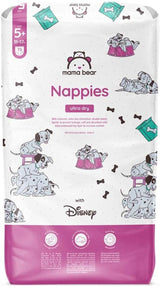 Marque Amazon : Mama Bear Disney Couches Ultra Dry, taille 3 (4-9 kg) – Boîte mensuelle, blanche, 172 pièces (2 paquets de 86)