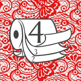 Papier toilette Renova Renova Grand Royal 4 épaisseurs - 6 rouleaux, Large (paquet de 5)