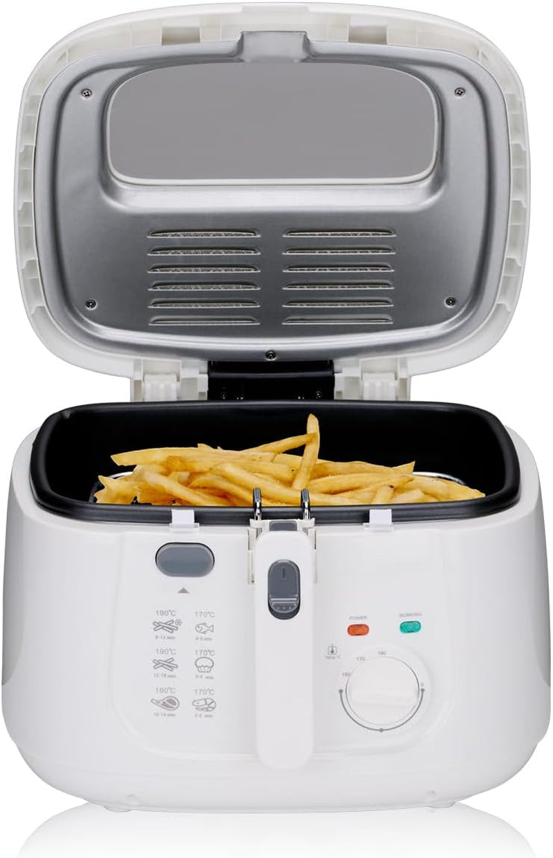 Friteuse Alpina 2,5L DF-165, 1800W - Température réglable jusqu'à 190°C Électroménager Naty Shop Default Title
