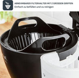 Tefal Includeo Filter Machine à Expresso, Machine à Expresso Extrêmement Facile à Utiliser, Adaptée aux Droitiers et aux Gauchers, Ouverture Automatique du Couvercle, 1,25 L, 10 à 15 Tasses, CM533811
