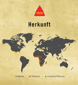Delta Cafés - Kaffeebohnen Gold - 2 paquets de 1 kg - Intensité 12 - Vollmundige Arabica-Röstkaffebohnenmischung - Sehr spiceisch mit Noten von Honig und Reifen Früchten