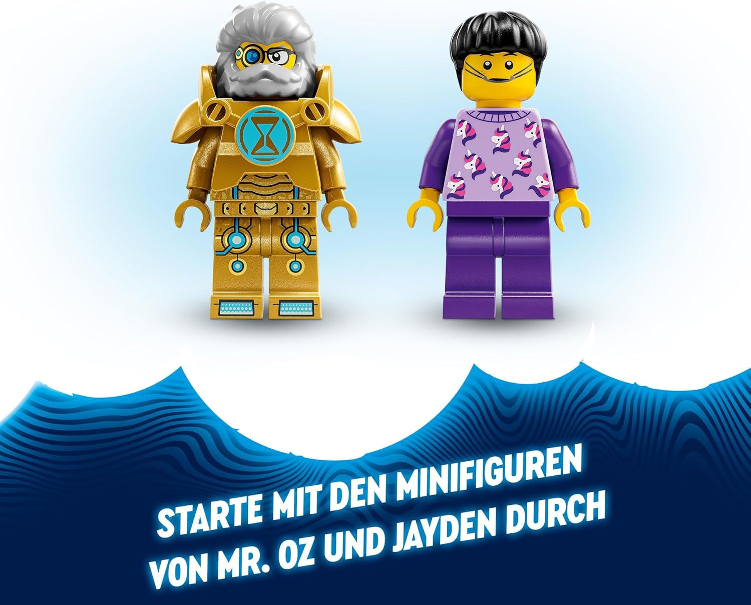 LEGO Dreamzzz Ensemble de voiture ou de navette spatiale 2 en 1 avec le buggy spatial de M. Oz comprenant les figurines de M. Oz, Albert et Jayden, cadeau spatial pour les enfants de 8 ans et plus 71475 Ensembles de construction Besuche den LEGO-Store