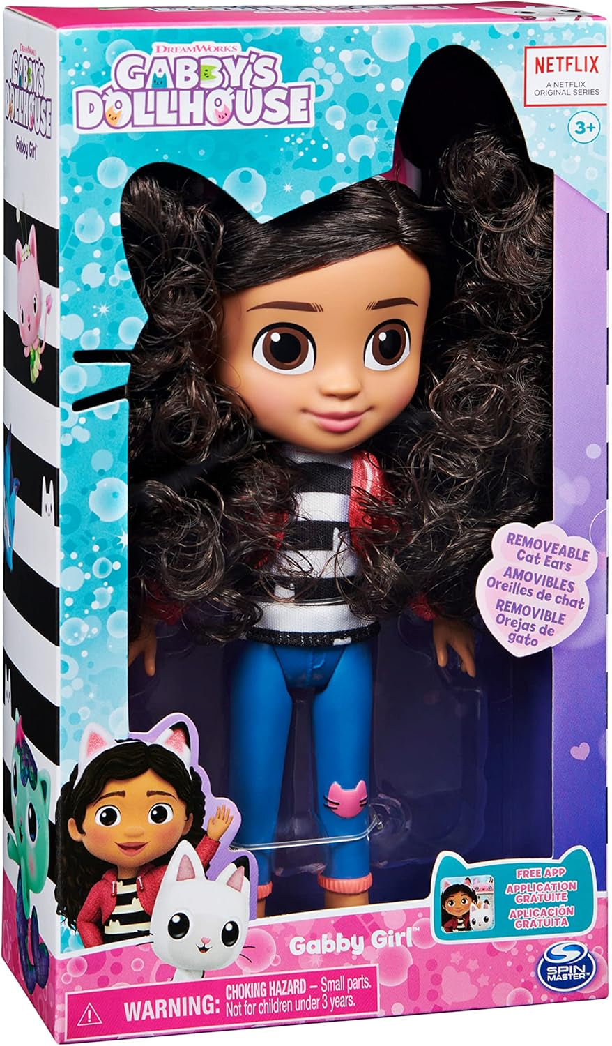 GABBY'S DREAMWORKS DOLLHOUSE - Poupée Gabby Girl de 20 cm, à partir de 3 ans
