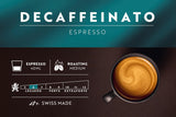 Café Royal Espresso Decaffeinato – Capsules de café compatibles Nespresso®, 100% Arabica, Intensité 6/12, Rainforest Alliance, décaféiné, 36 capsules