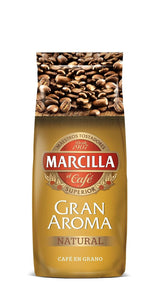 NaturaCafe Café en grains naturels 1 kg - Torréfaction profonde pour un expresso à l'arôme intense