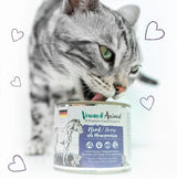Venandi Animal - Nourriture humide de qualité supérieure pour chat - Cheval sous forme de monoprotéine, paquet de 12 (12 x 125 g), sans céréales, monoprotéine