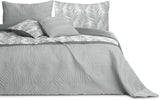 Ameliahome Couvre-lit Couvre-lit 170X210 Cm Double Face Facile d'entretien Couvre-lit Motif Plante Vert Blanc Tropical Bonaire Lits et Couvertures Besuche den AmeliaHome-Store Tropical Bonaire Gris Blanc 260 X 280