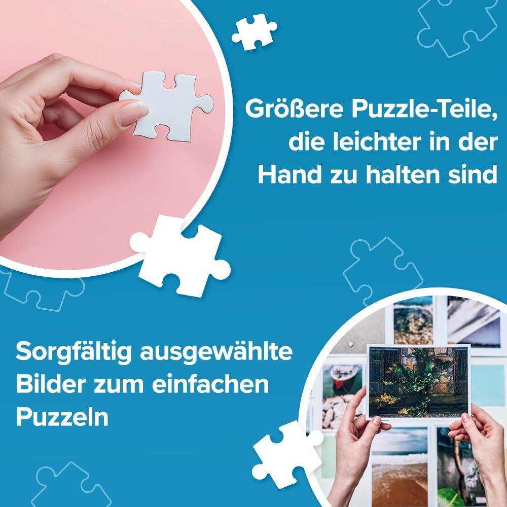 Trefl - Puzzle Easypiece : Timbres - 300 pièces - Grosses pièces, Puzzle facile, Pour adultes et enfants de plus de 10 ans Puzzle Naty Shop