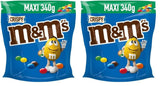 M&M'S Crispy, Lentilles croustillantes au chocolat et centre croustillant, Chocolat, 1 paquet (1 x 340 g) (paquet de 2)