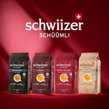 Schwiizer Schüümli Crema Mild, grains de café 100% Arabica fins, harmonieux et doux, idéal pour machines à expresso automatiques, force 2/5, torréfaction légère, Rainforest Alliance, 1kg