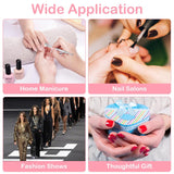 100 pièces de pinceaux à ongles sans latex, pinceaux à ongles ombrés, pinceaux à ongles avec pinces métalliques, 100 feuilles de papier Nailart, boîte d'emballage en papier, applicateur de pinceaux de manucure pour vernis à ongles Nailart