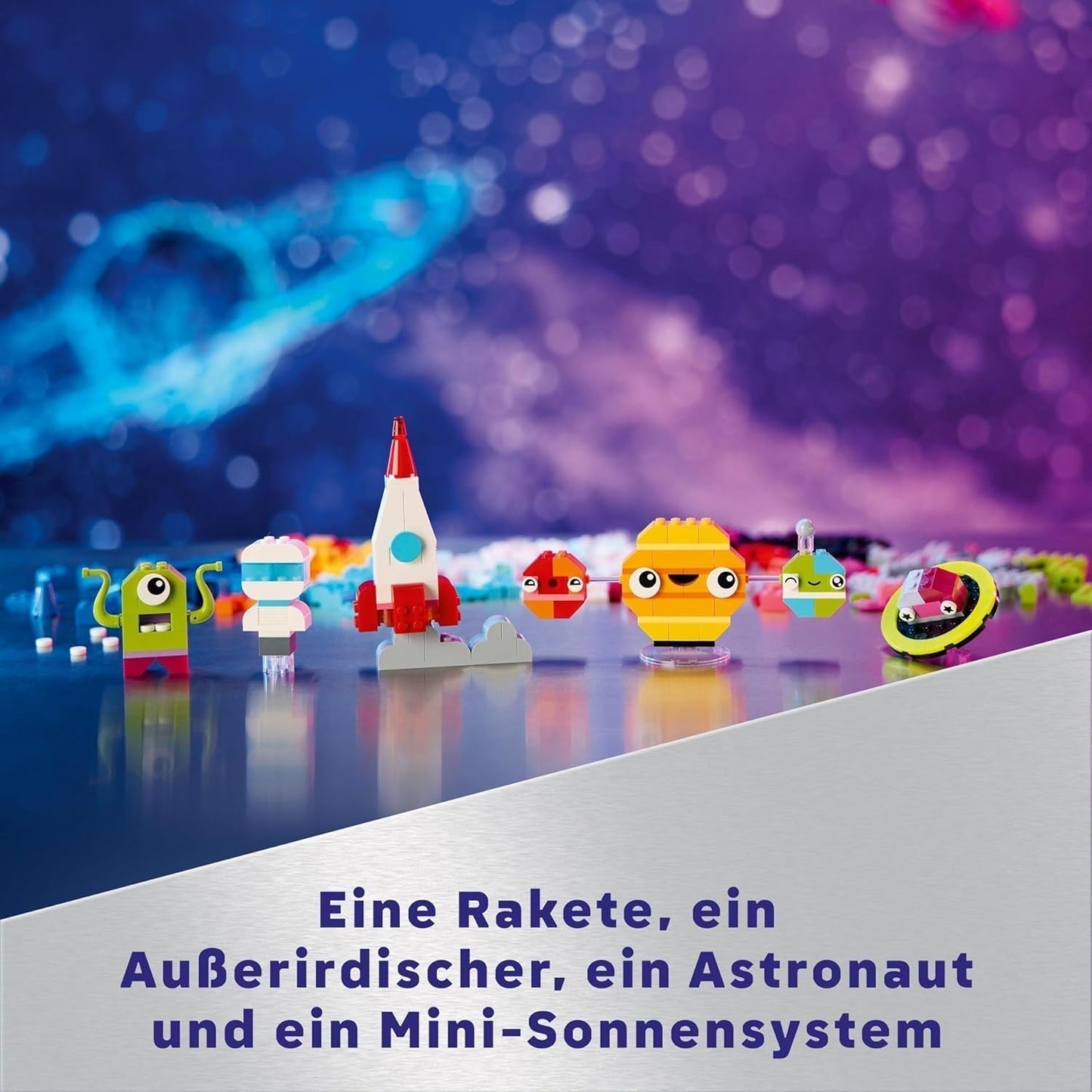 LEGO Classic Creative Space Planets Modèle de construction du système solaire pour enfants Jouet spatial avec fusée Vaisseau spatial Planètes et extraterrestres Cadeau pour enfants de 5 ans Garçons et filles 11037 Jeux de construction Beuche den LEGO-Store