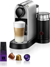 Machine à expresso avec capsules Nespresso XN761B Citiz&Milk | Mode veille automatique | 1260 watts | Capacité du réservoir d'eau : 1 l | Pression de la pompe : 19 bars | Argent