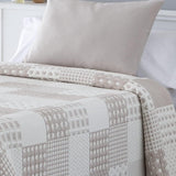 VIALMAN Colcha Bouti Ligera Couvre-lit Sofia 21, coton polyester, beige, Cama 150 : 250 X 270 Cm Lits et Couvertures Besuche den VIALMAN-Store