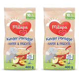 Milupa Baby Porridge - Bouillie d'avoine et de fruits 10 mois à 3 ans Nourriture pour bébé 1 x 400 g (Pack de 2)