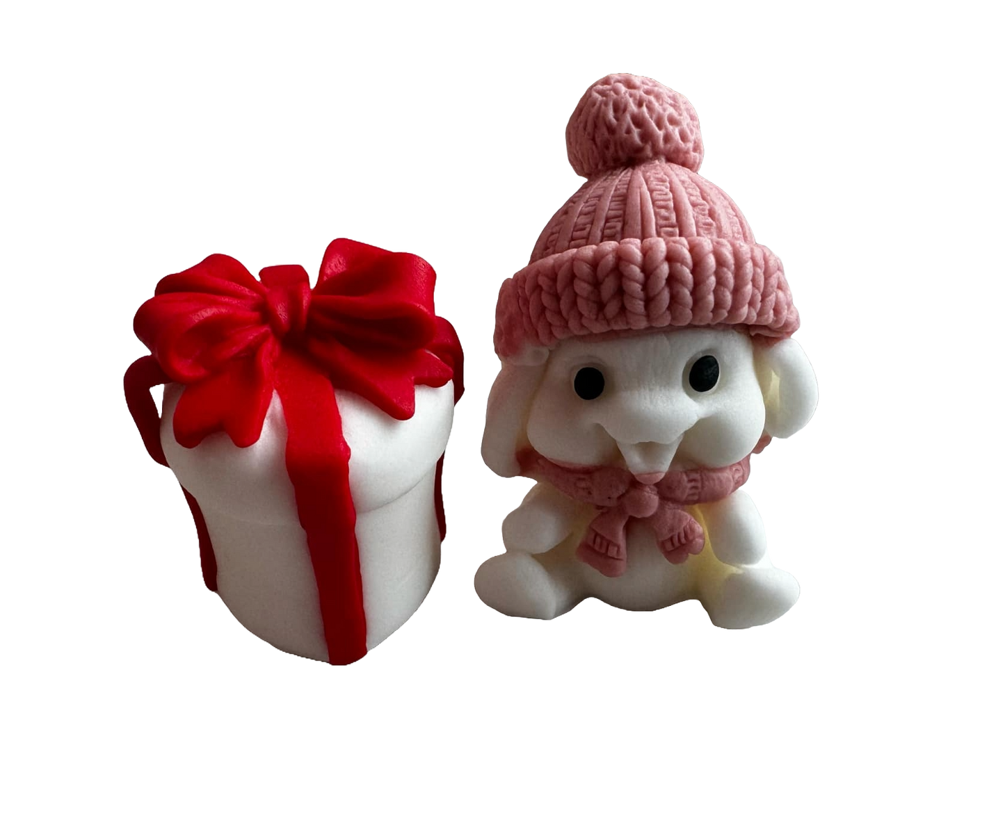 Lot de 2 décorations comestibles en pâte à sucre, Émotion de cadeaux, filles Décorations en Pâte à Sucre Naty Shop