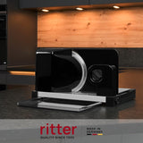 Ritter Icaro 5 Trancheuse électrique pliante multifonction et trancheuse à pain en métal avec moteur écologique, fabriquée en Allemagne Déchiqueteuses et trancheuses Naty Shop
