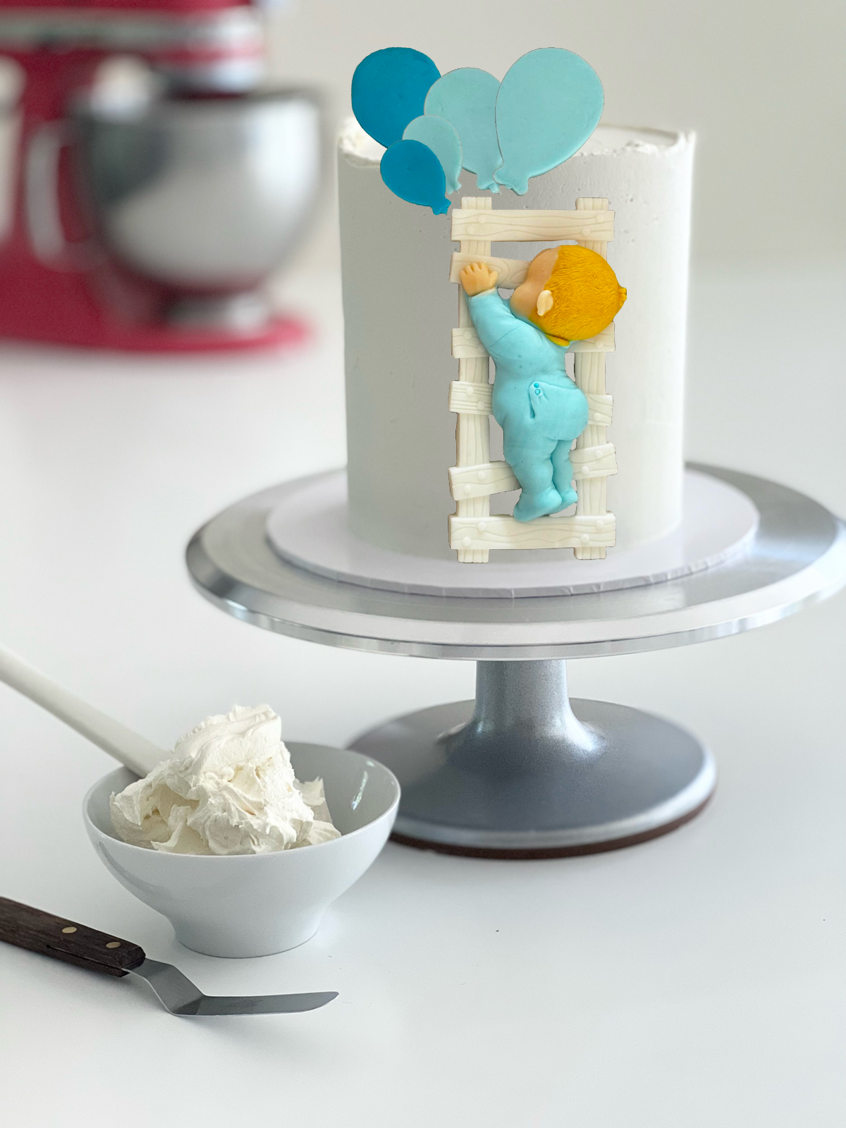 Lot de 6 décorations comestibles en sucre, Fericire Décorations en Pâte à Sucre Naty Shop