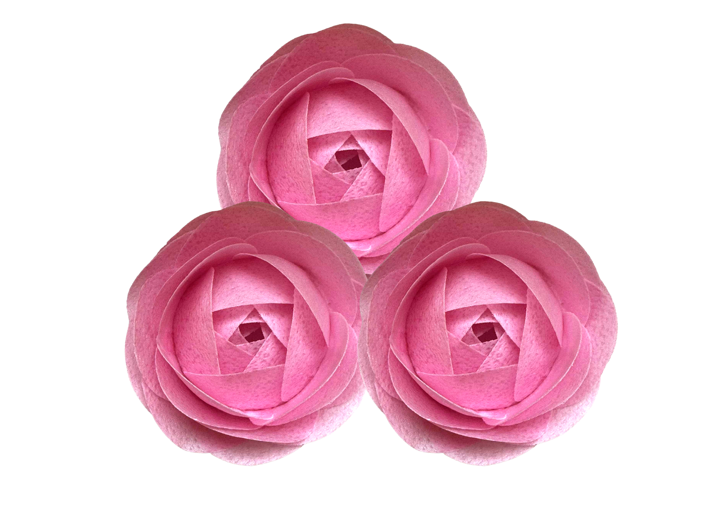 VafaCraft Set Décorations Comestibles Wafa Roses Roses - Fait Main, 3 pcs