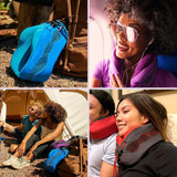 Oreiller cervical de voyage Cabeau Long Flight - Evolution Cool - Mousse à mémoire de forme avec aérations - Compact avec étui de transport (Violet) Naty Shop Oreillers de voyage