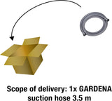 Tuyau d'aspiration Gardena 3,5 m : Tuyau d'aspiration robuste pour rallonger le kit d'aspiration, diamètre 25 mm, résistant au vide et prêt à être raccordé (1412-20)