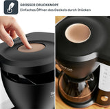 Tefal Includeo Filter Machine à Expresso, Machine à Expresso Extrêmement Facile à Utiliser, Adaptée aux Droitiers et aux Gauchers, Ouverture Automatique du Couvercle, 1,25 L, 10 à 15 Tasses, CM533811